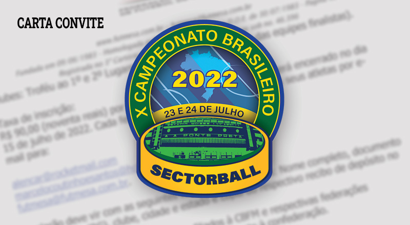 X Campeonato Brasileiro de Sectorball – Carta Convite