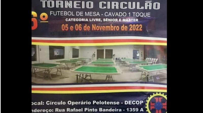 6° Circulão de Futebol de Mesa Individual