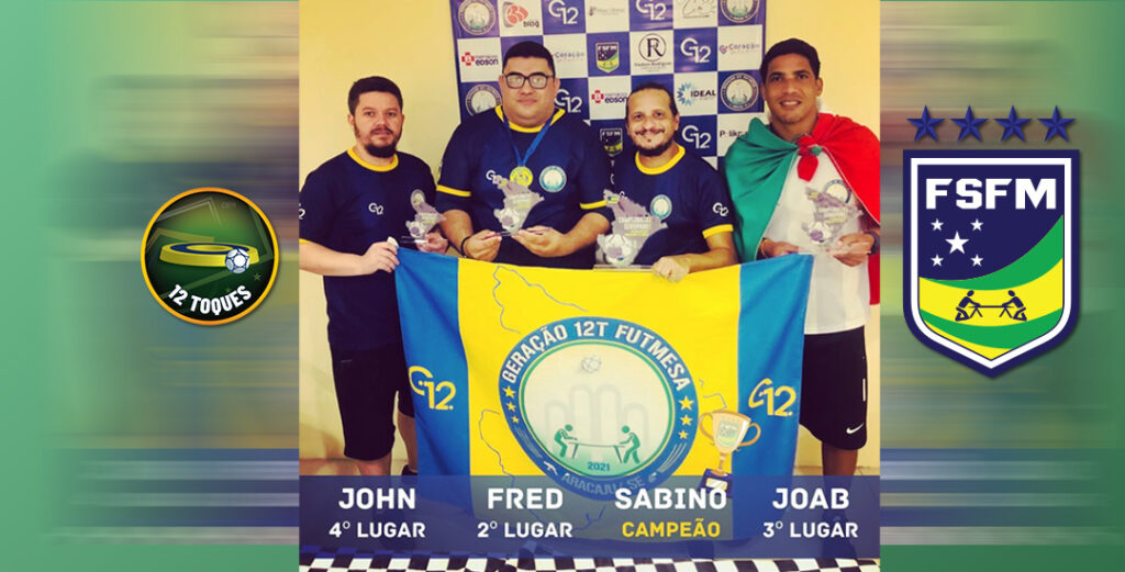 João Sabino é Campeão Sergipano na modalidade 12 Toques