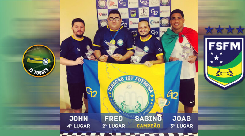João Sabino é Campeão Sergipano na modalidade 12 Toques