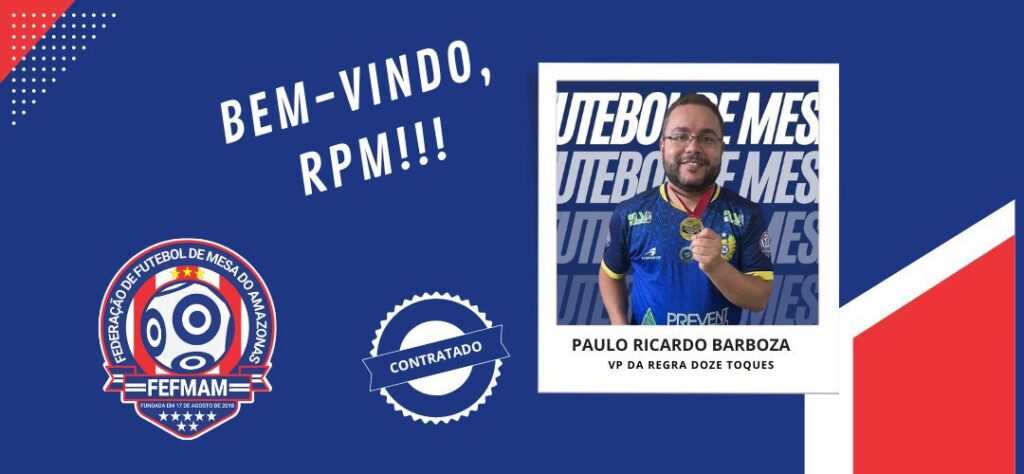 Paulo Ricardo é o novo vice-presidente da modalidade 12 Toques
