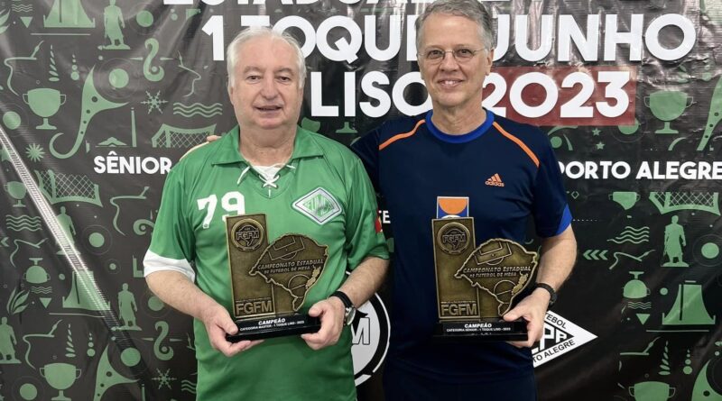 Carlos Kuhn e Aldyr Schlee são campeões gaúchos Sênior e Master