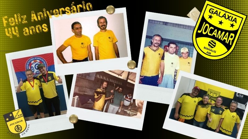 A Associação Galáxia Jocamar de Futebol de Mesa completa hoje 44 anos de fundação