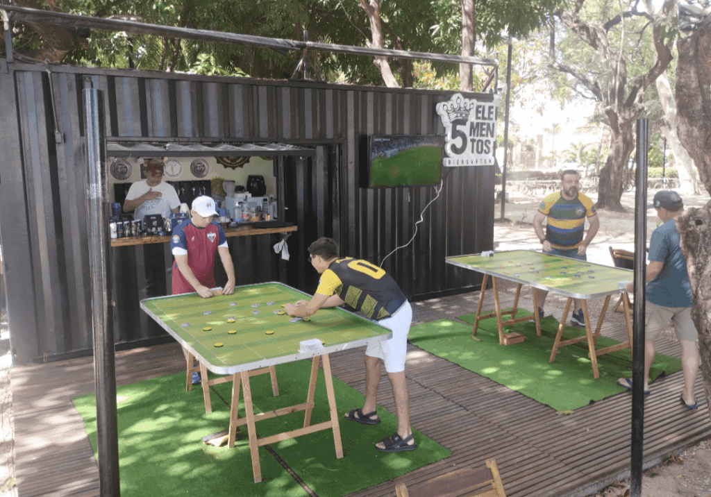Futebol de Mesa na Praça