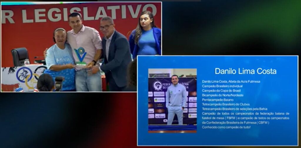 Danilo Costa, da ACRA/AABB, foi agraciado com a “Menção Honrosa Dendê”