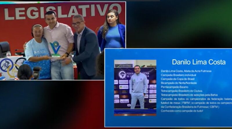 Danilo Costa, da ACRA/AABB, foi agraciado com a “Menção Honrosa Dendê”