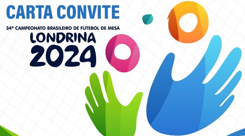 34º Brasileiro de Futebol de Mesa 12 Toques – Carta Convite