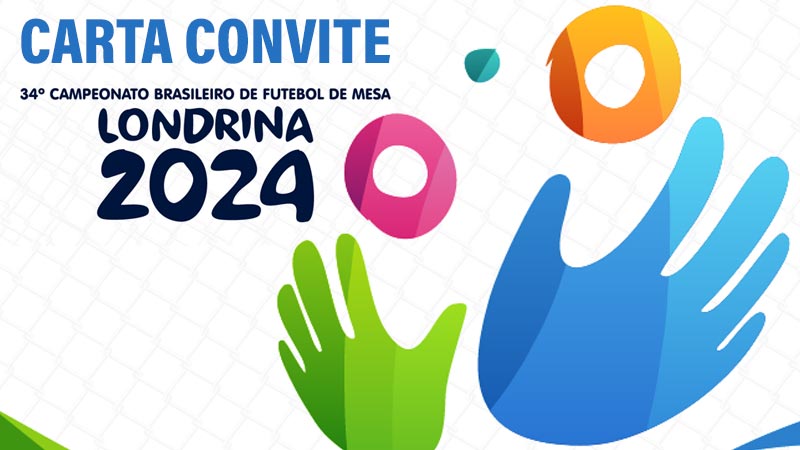 34º Brasileiro de Futebol de Mesa 12 Toques – Carta Convite