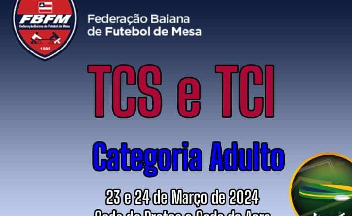 TCS e TCI Categoria Adulto 2024