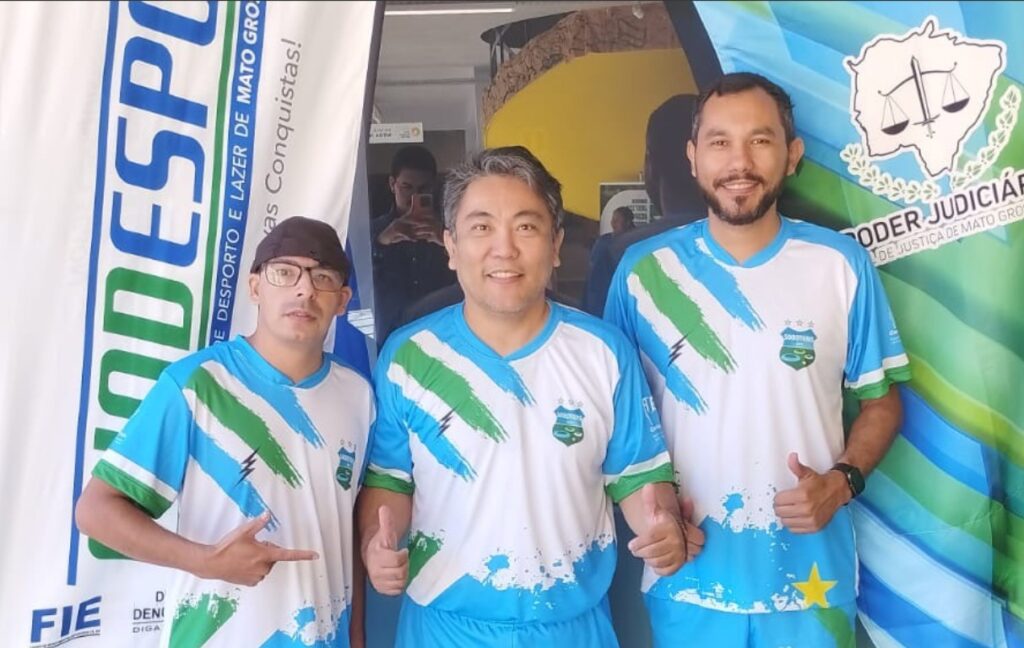 FEFUMEMS demonstra futebol de mesa em evento nacional da justiça desportiva