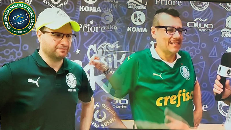 Quinho tricampeão e Sammartino, atletas do Palmeiras foram campeões da Copa do Brasil 12 Toques