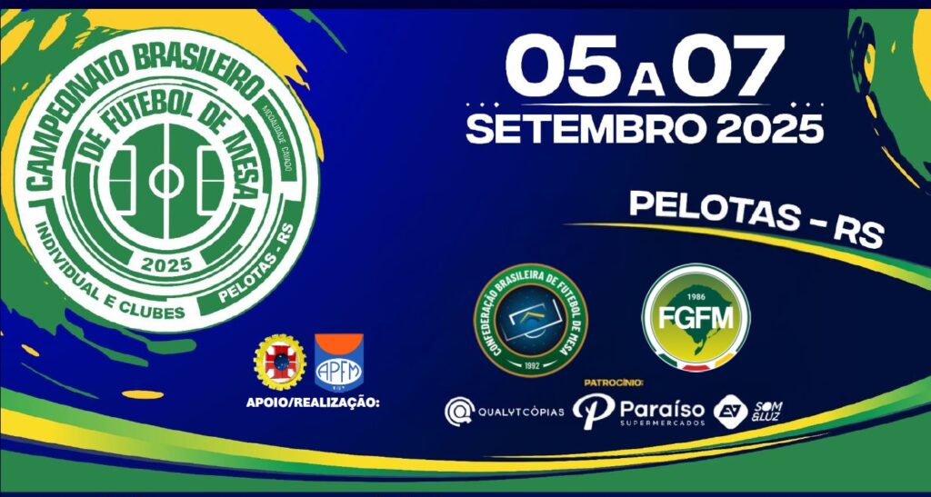 Brasileiro 1 Toque – Cavado Individual/Clubes – Carta Convite