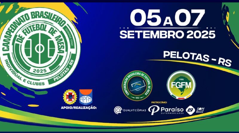 Brasileiro 1 Toque – Cavado Individual/Clubes – Carta Convite