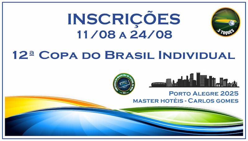 12ª Copa do Brasil Individual 2025 – Carta Convite