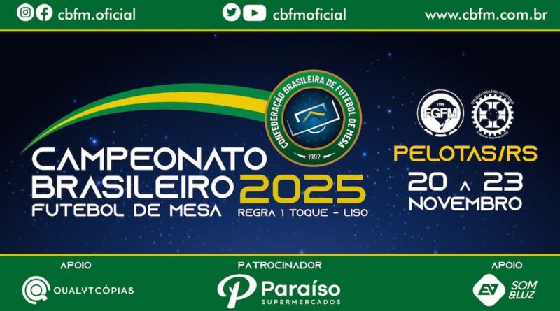 50º Brasileiro Futebol de Mesa 2025 – Carta Convite