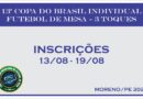 Inscrições para 13ª Copa do Brasil Individual